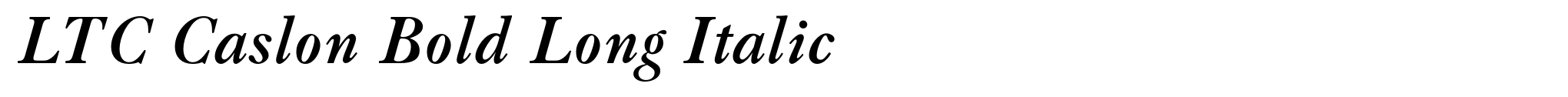 LTC Caslon Bold Long Italic image